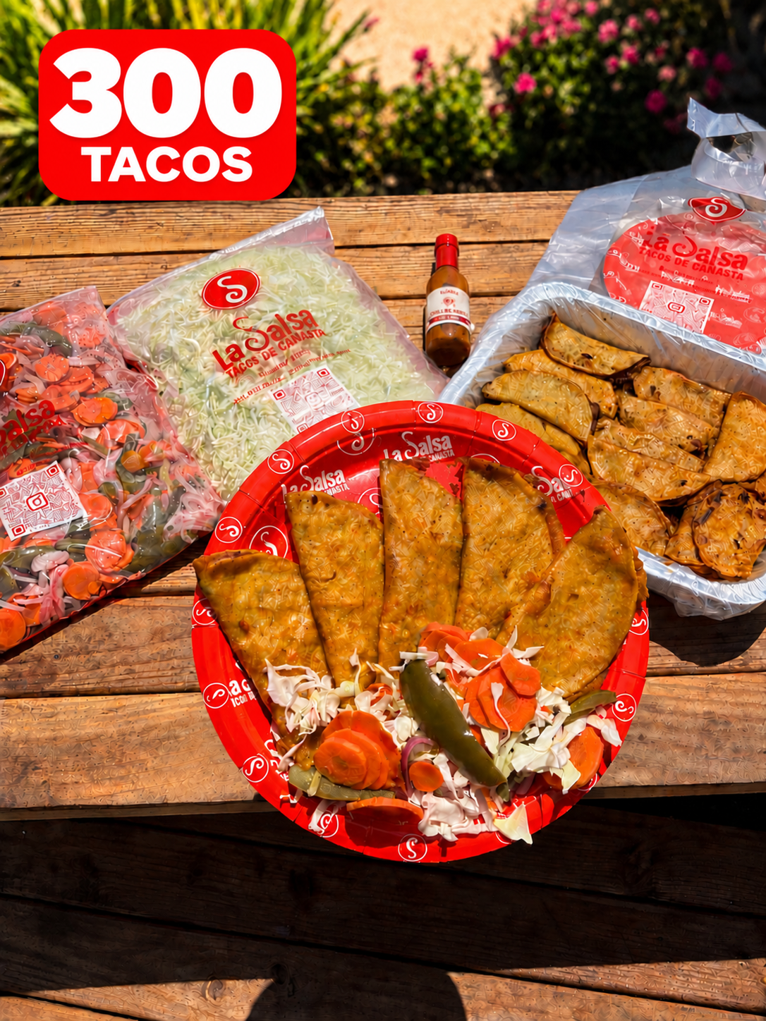 300 Tacos – Ideal para hasta 50 personas